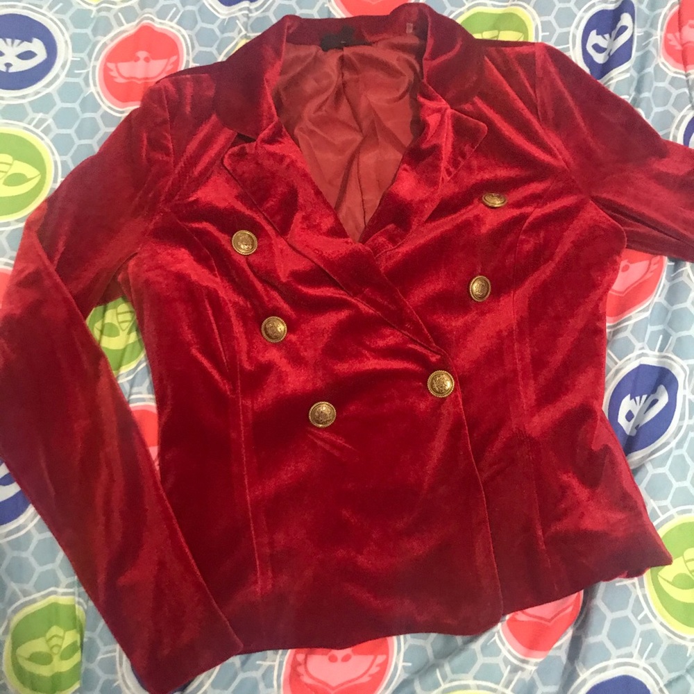 small cardigan for women, red color, size S 9.5/10